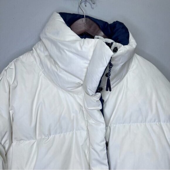 Sweaty Betty Downfill Puffer Reversible Jacket Navy White Large - Picture 7 of 13